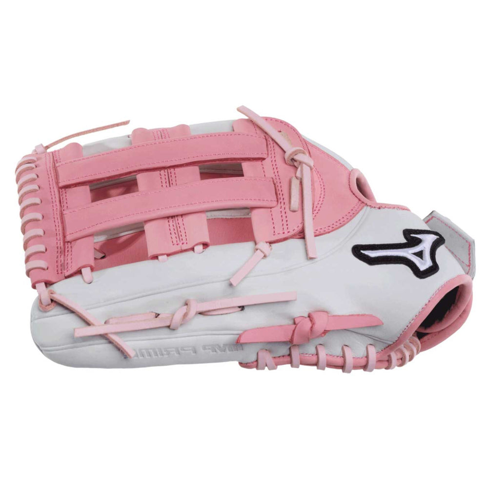 Guante Softbol Mizuno MVP Prime GMVP1300PF5LP 13 in Blanco Rosa ADULTO Lanzador Zurdo