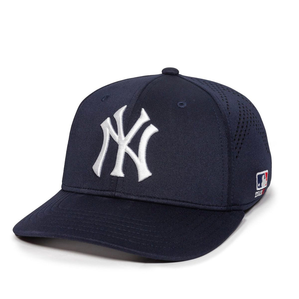 Gorra visera plana cerrada New Era Performance MLB New York Yankees adulto