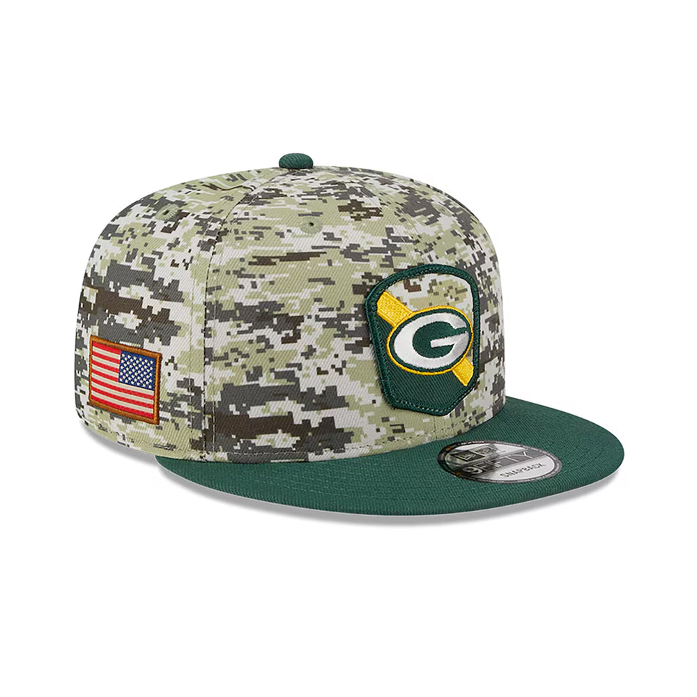 Gorra NFL New Era Green Bay Parkers 9Fifty Camu Verde Ajustable