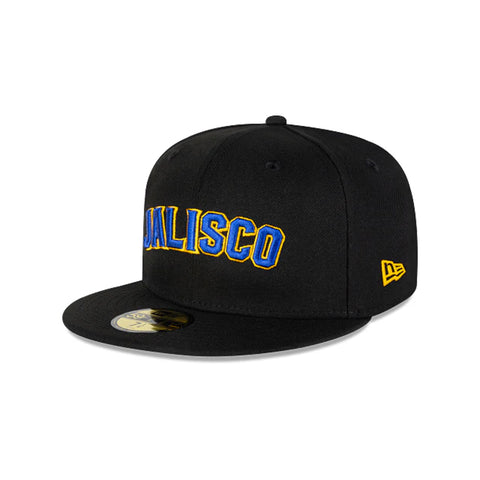 Gorra Beisbol Softbol New Era Charros Jalisco 59Fifty Negro Azul