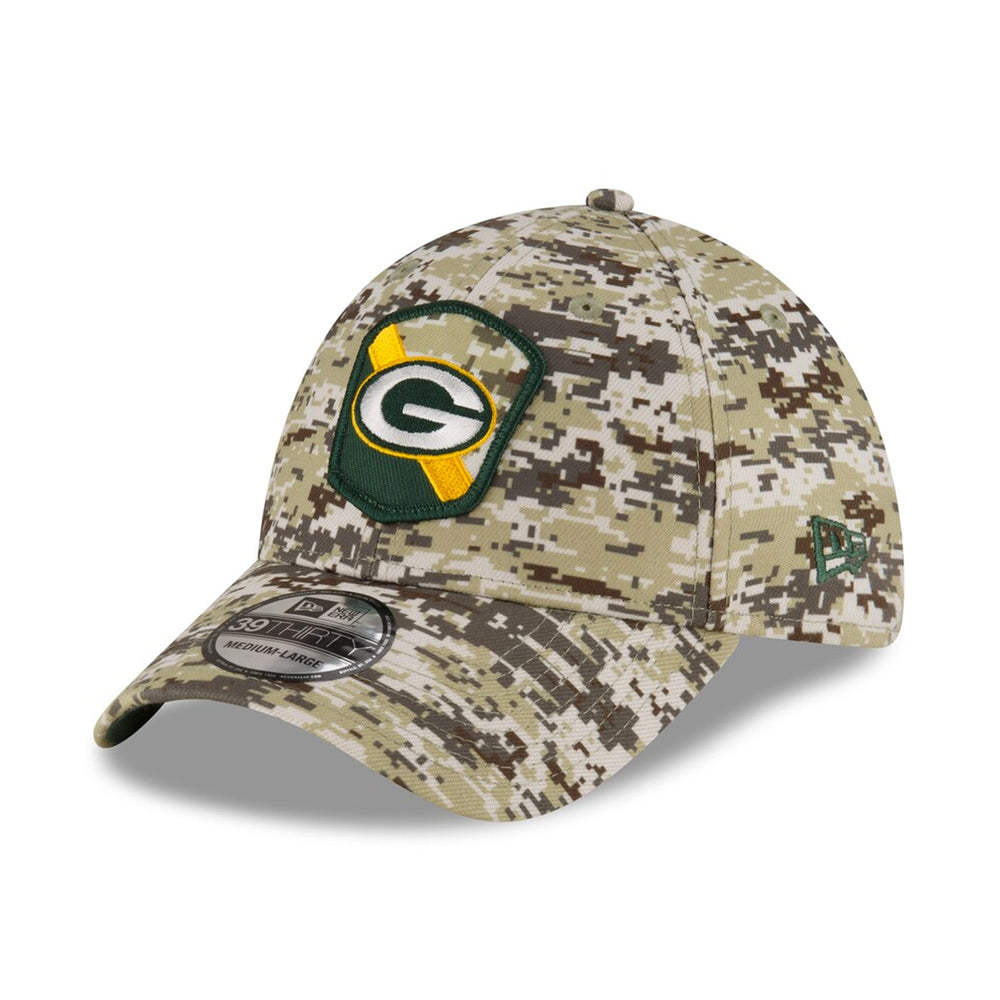 Gorra NFL New Era Green Bay Pakers 39Thirty Camu Verde Ajustable