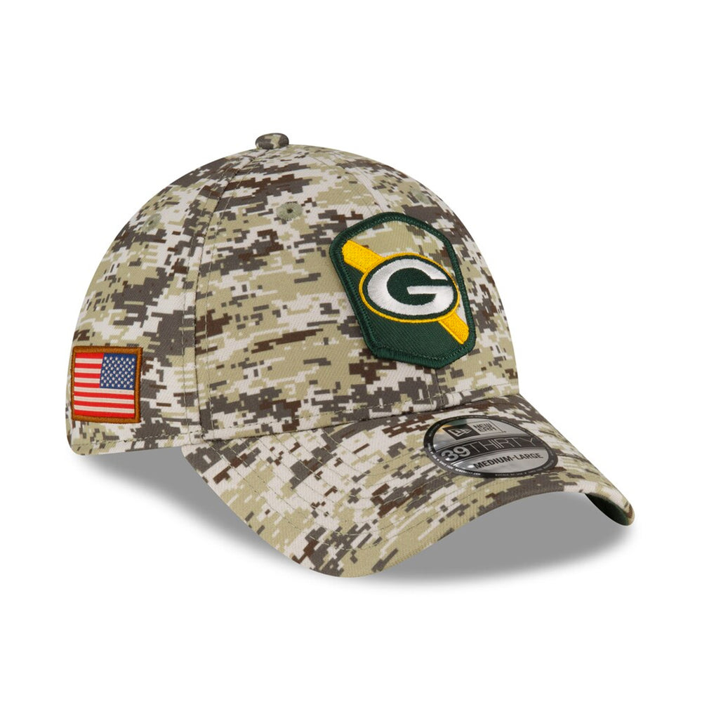 Gorra NFL New Era Green Bay Pakers 39Thirty Camu Verde Ajustable
