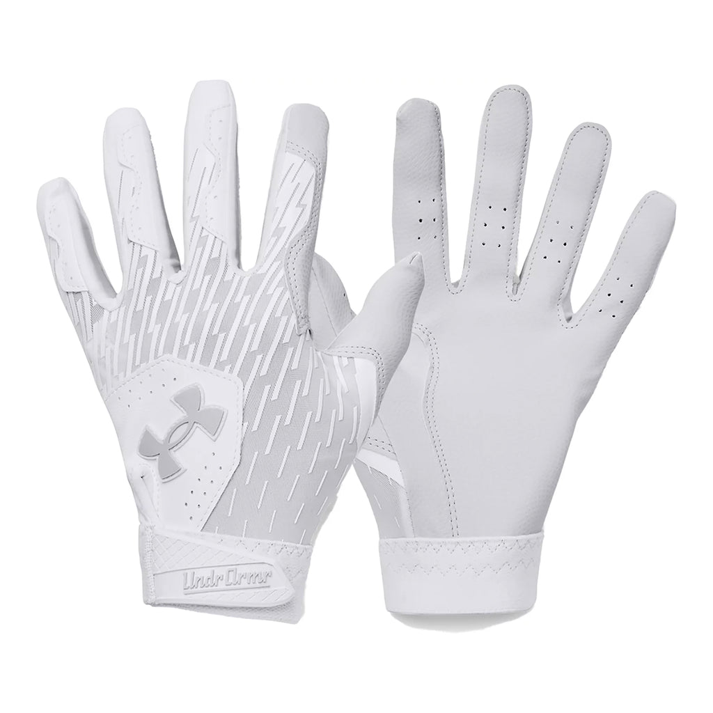 Guanteletas Beisbol Under Armour Clean Up Blanco Gris 3 a 6 años