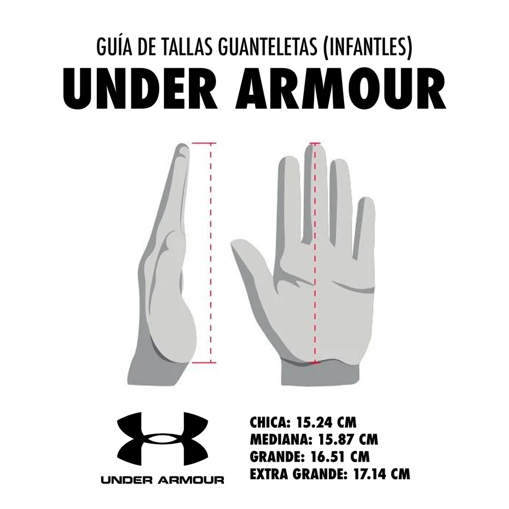 Guanteleta Beisbol Under Armour Clean Up Negro Verde INFANTIL