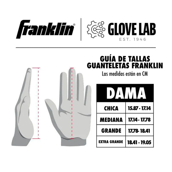 Guanteletas Softbol Franklin CFX FP USA DAMA