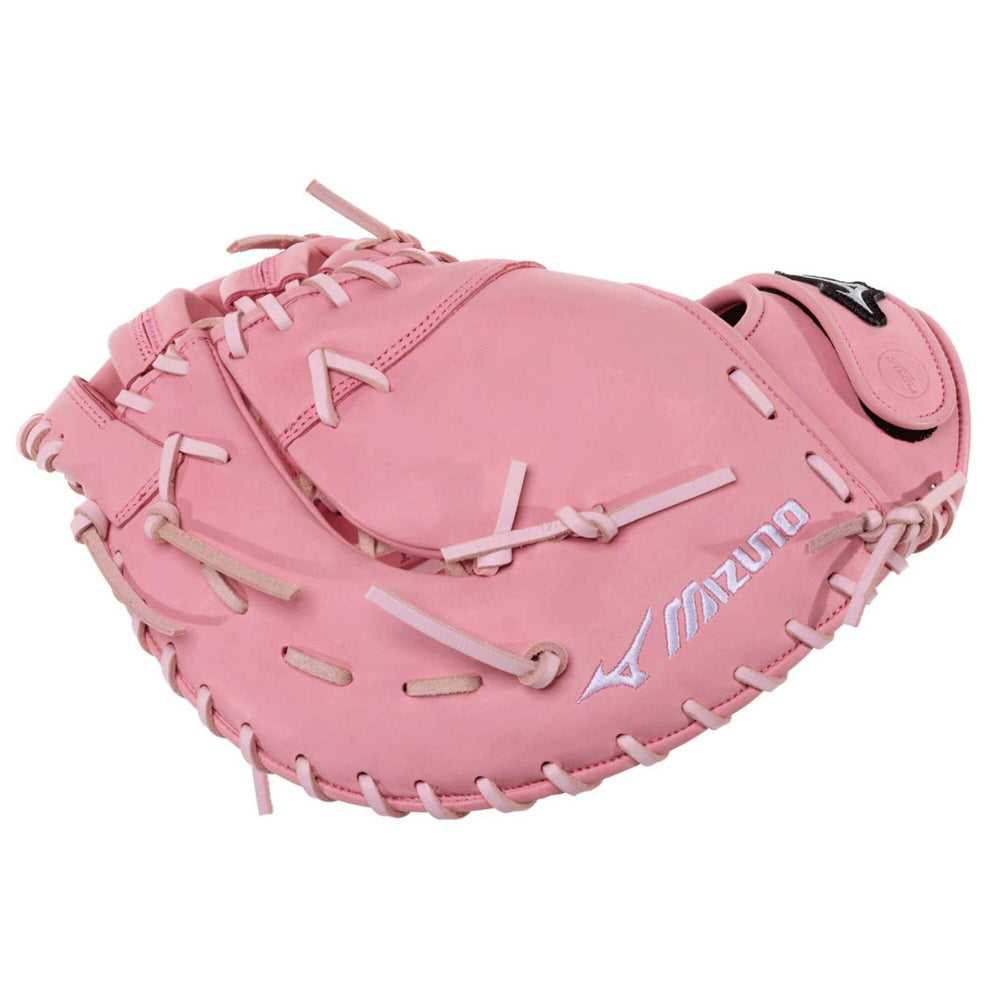 Guante Primera Base Softbol Mizuno MVP Prime GXF50PF5LP 13 in Blanco Rosa ADULTO