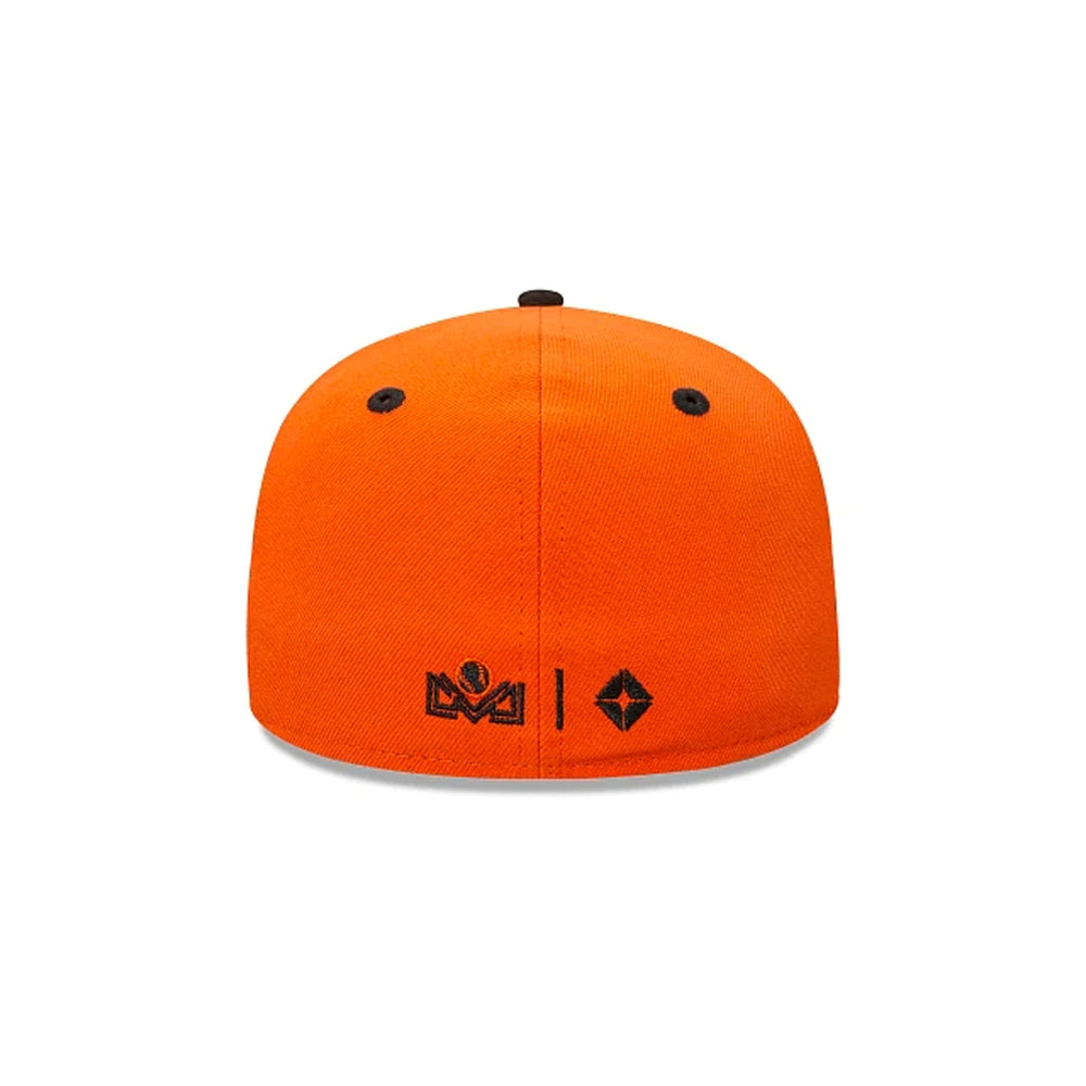 Gorra Beisbol Softbol New Era Naranjeros Hermosillo 59Fifty Naranja Negro