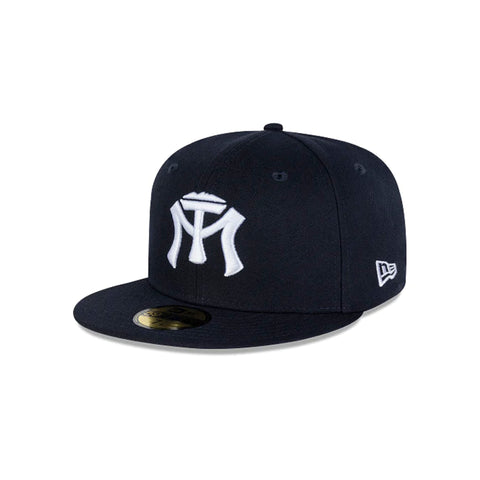 Gorra Beisbol Softbol New Era Sultanes Monterrey 59Fifty Marino Blanco