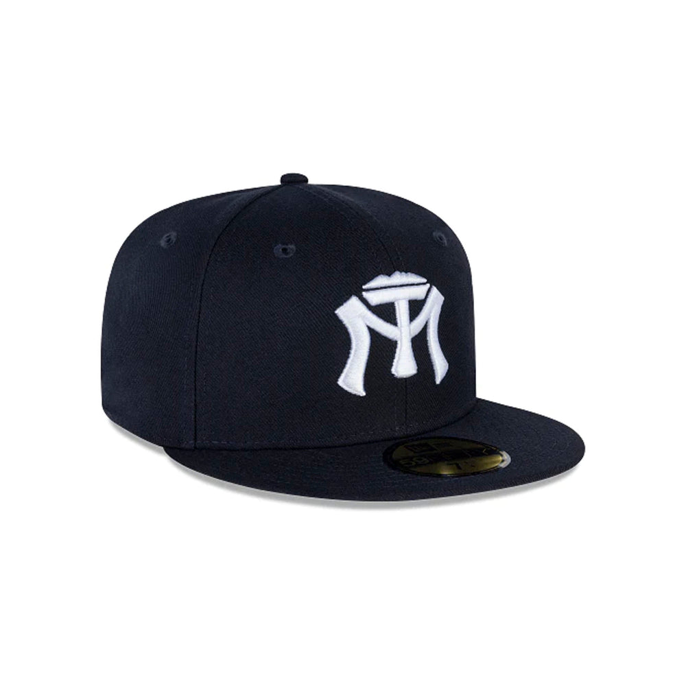 Gorra Beisbol Softbol New Era Sultanes Monterrey 59Fifty Marino Blanco