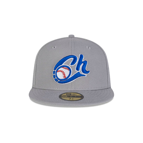 Gorra Beisbol Softbol New Era Charros Jalisco 59Fifty Gris Azul