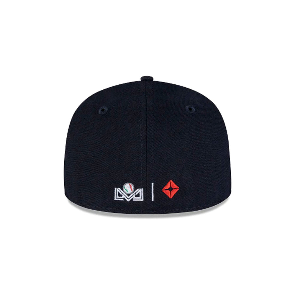 Gorra Beisbol Softbol New Era Aguilas Mexicali 59Fifty Marino Blanco