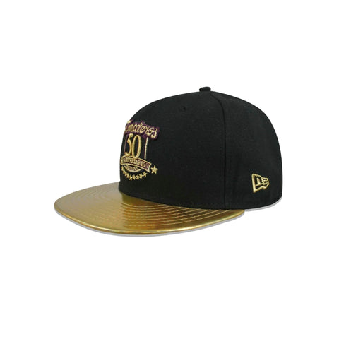 Gorra Beisbol Softbol New Era 50 Aniversario Tomateros 59Fifty Negro Dorado