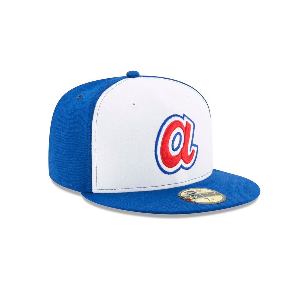 Gorra Beisbol New Era Bravos Atlanta 59Fifty Blanco Azul