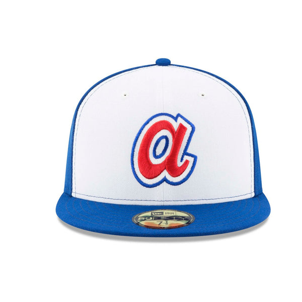 Gorra Beisbol New Era Bravos Atlanta 59Fifty Blanco Azul