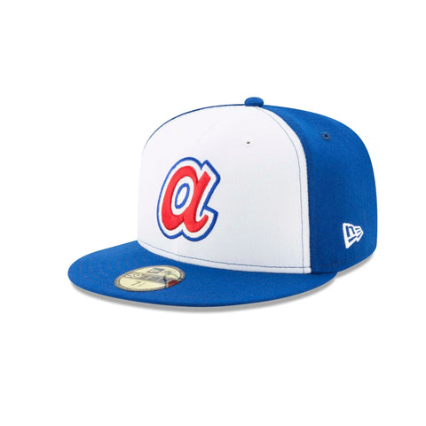 Gorra Beisbol New Era Bravos Atlanta 59Fifty Blanco Azul