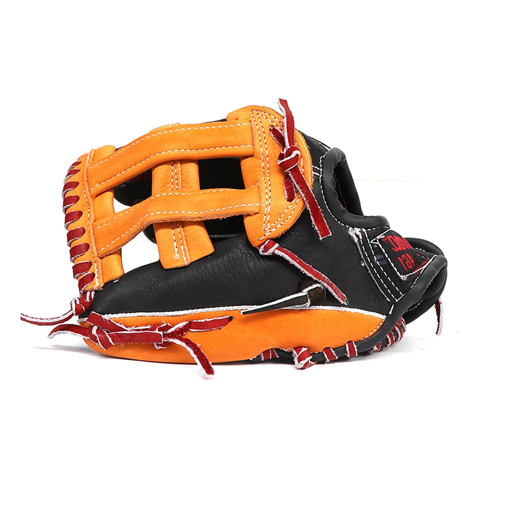 Guante Beisbol Softbol Gema 461 Negro Naranja 12.5 in ADULTO ZURDO