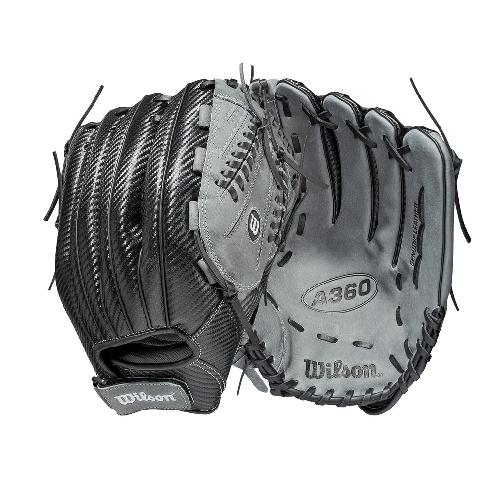 Guante Softbol Wilson A360 SP1321 Negro Gris 13 in