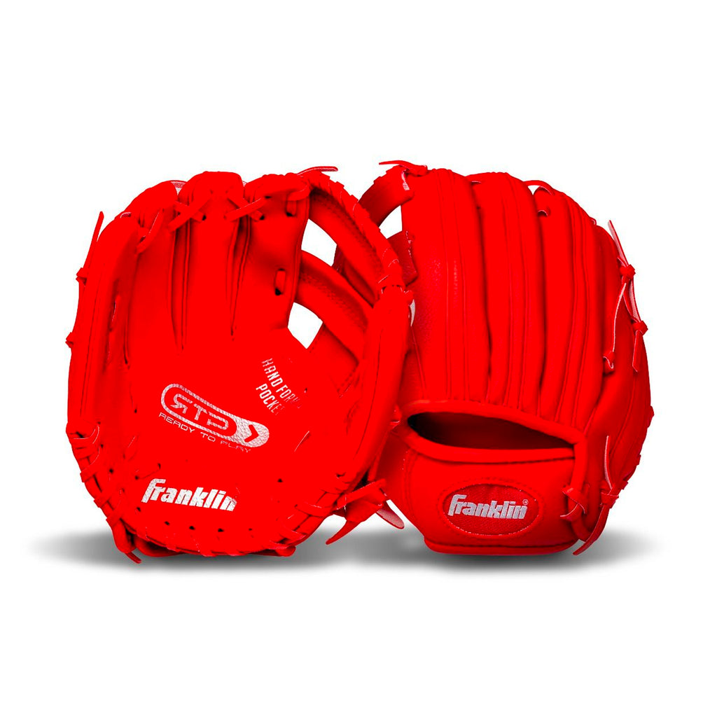 Guante Beisbol Franklin RTP Performance 22711L 9.5 in Rojo Pañalitos 3 a 5 años ZURDO