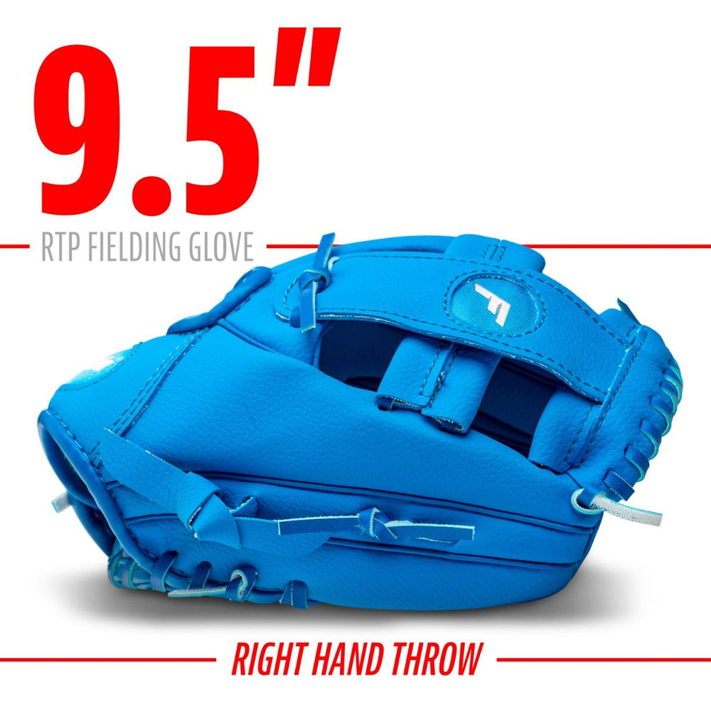 Guante Beisbol Franklin RTP Performance Series Con Pelota de Espuma Lanzador Derecho 9.5 in