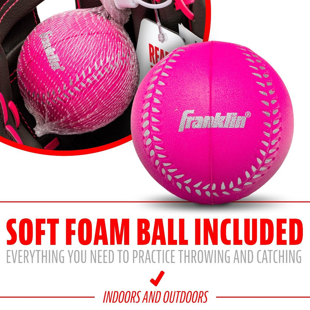 Guante Beisbol Franklin RTP Performance Series Con Pelota de Espuma Lanzador Derecho 9.5 in