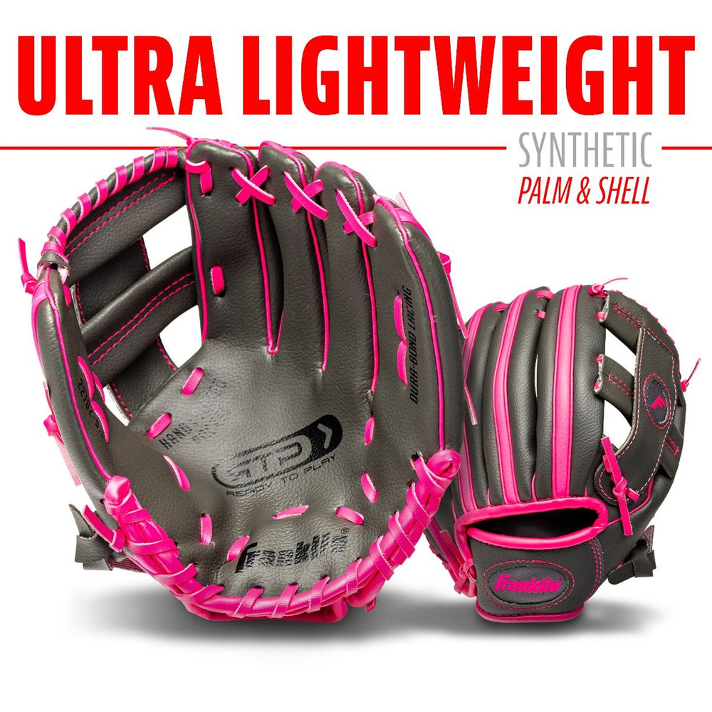 Guante Beisbol Franklin RTP Performance Series Con Pelota de Espuma Lanzador Derecho 9.5 in