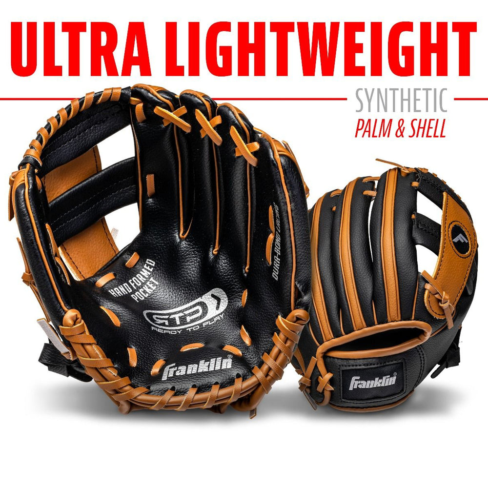 Guante Beisbol Franklin RTP Performance Series Con Pelota de Espuma Lanzador Derecho 9.5 in
