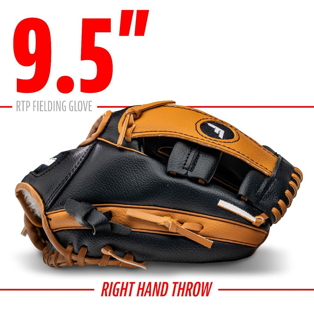Guante Beisbol Franklin RTP Performance Series Con Pelota de Espuma Lanzador Derecho 9.5 in