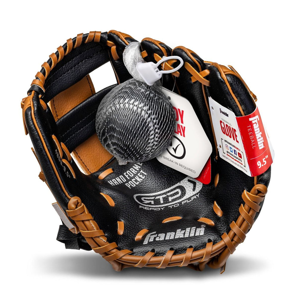 Guante Beisbol Franklin RTP Performance Series Con Pelota de Espuma Lanzador Derecho 9.5 in