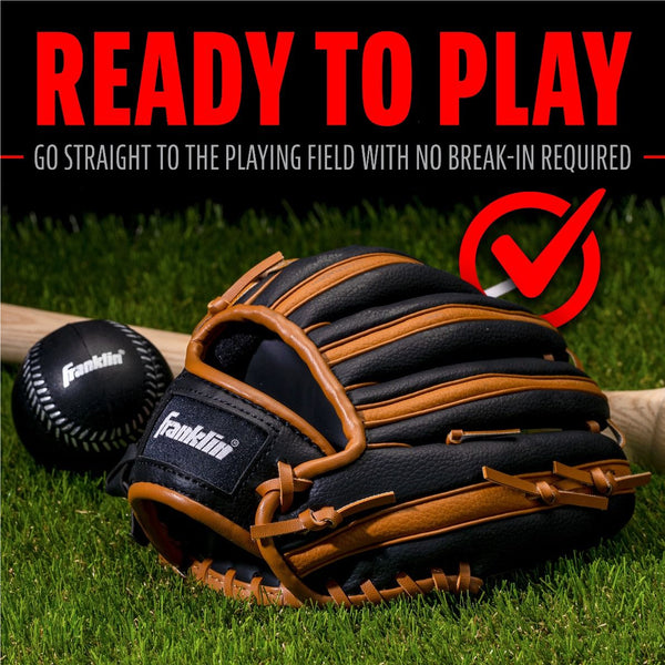 Guante Beisbol Franklin RTP Performance Series Con Pelota de Espuma Lanzador Zurdo 9.5 in