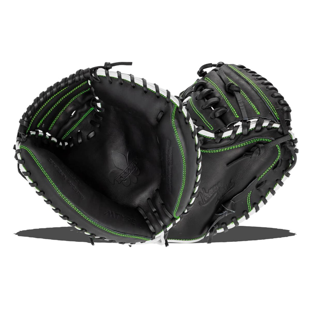 Guante Para Catcher Beisbol Krewe Series MFG3KR225C1-BK/NG-RT 32.5 Juvenil 11 a 15 años