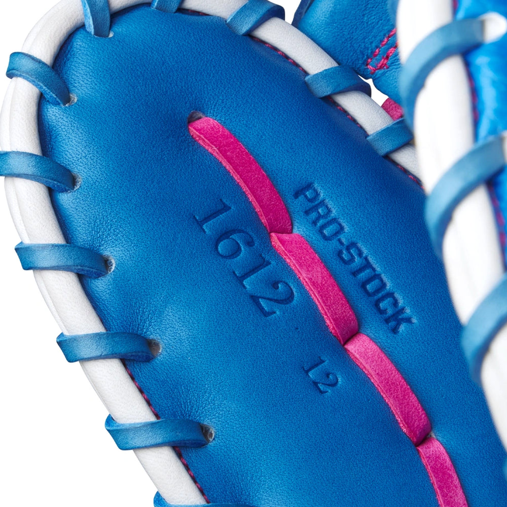Guante Primera Base Newman Beisbol Wilson A2000 AZUL ROSA 12 in ADULTO