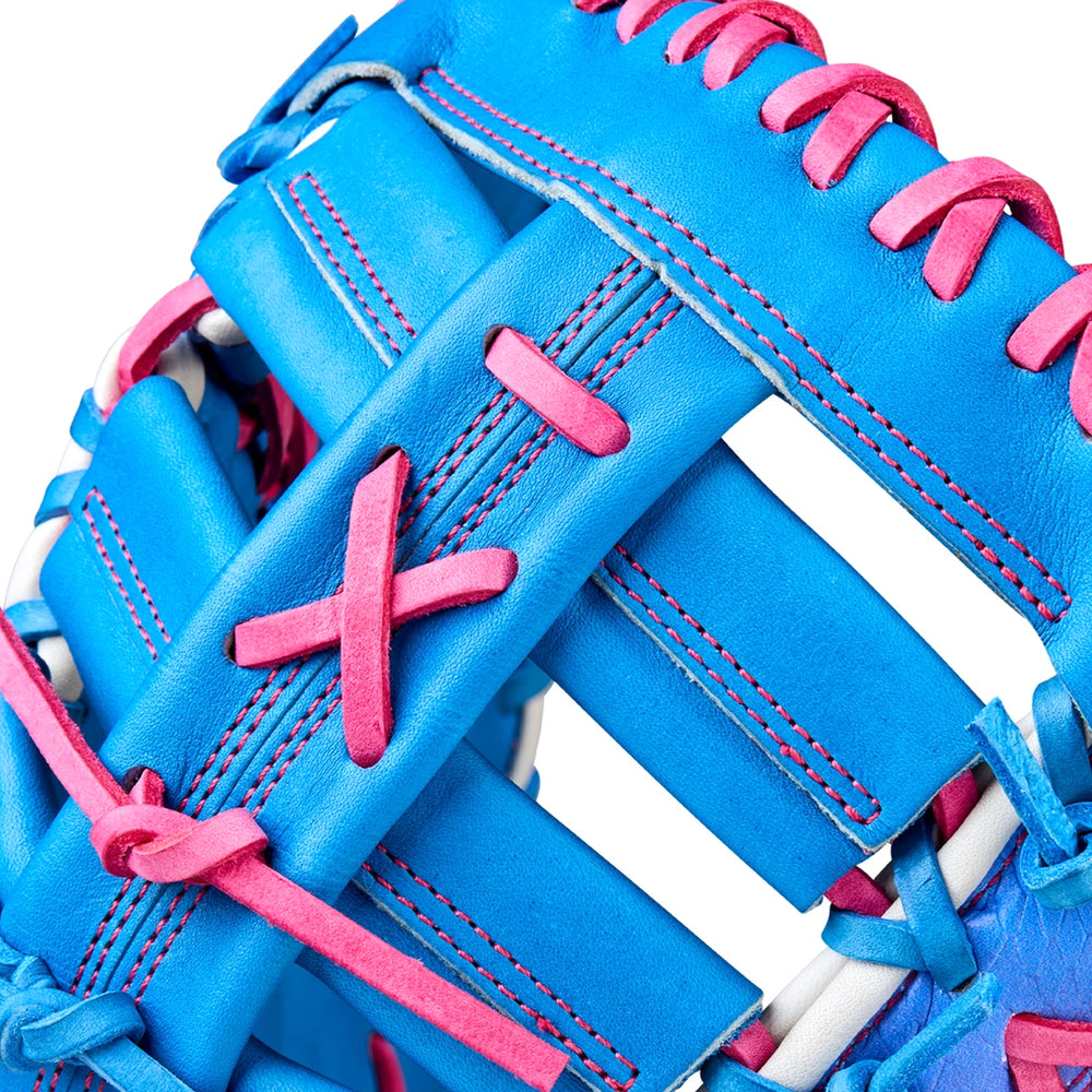 Guante Primera Base Newman Beisbol Wilson A2000 AZUL ROSA 12 in ADULTO