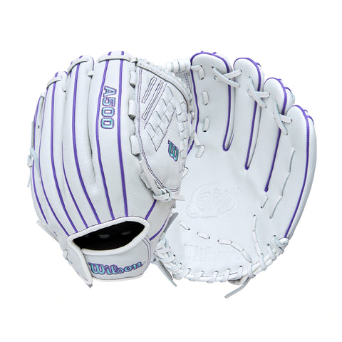 Guante Softbol Fastpitch Wilson A500 Siren WBW103561125 12.5 in Lanzador Diestro
