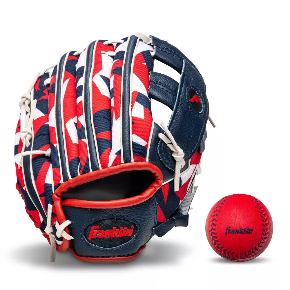 Guante Beisbol Franklin RTP Performance Series Con Pelota de Espuma Lanzador Derecho 9.5 in