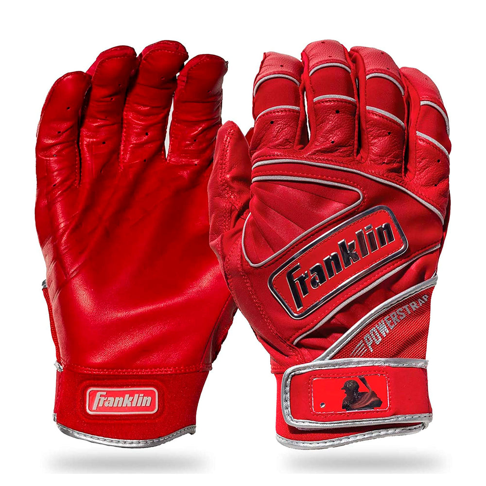 Guanteletas Beisbol Franklin Powerstrap Chrome Blanco ADULTO