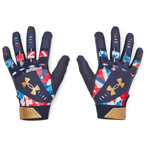 Guanteletas Beisbol Under Armour Radar Novelty Marino Rojo Dorado DAMA