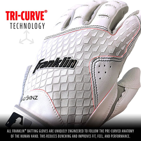 Guanteletas Beisbol Franklin 2nd Skinz Blanco ADULTO