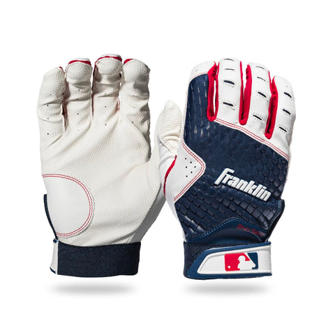 Guanteletas Beisbol Franklin 2nd Skinz Blanco Marino Rojo INFANTIL