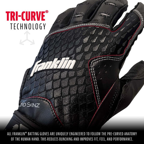 Guanteletas Beisbol Franklin 2nd Skinz Negro Infantil
