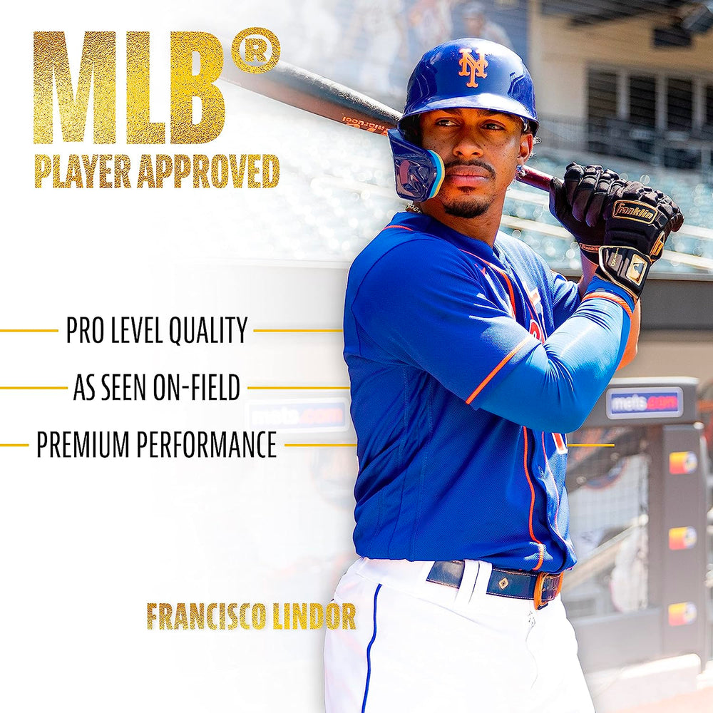 Guanteletas Beisbol Franklin CFX Prt Negro Dorado ADULTO