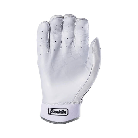 Guanteletas Beisbol Franklin Powerstrap Chrome Blanco ADULTO