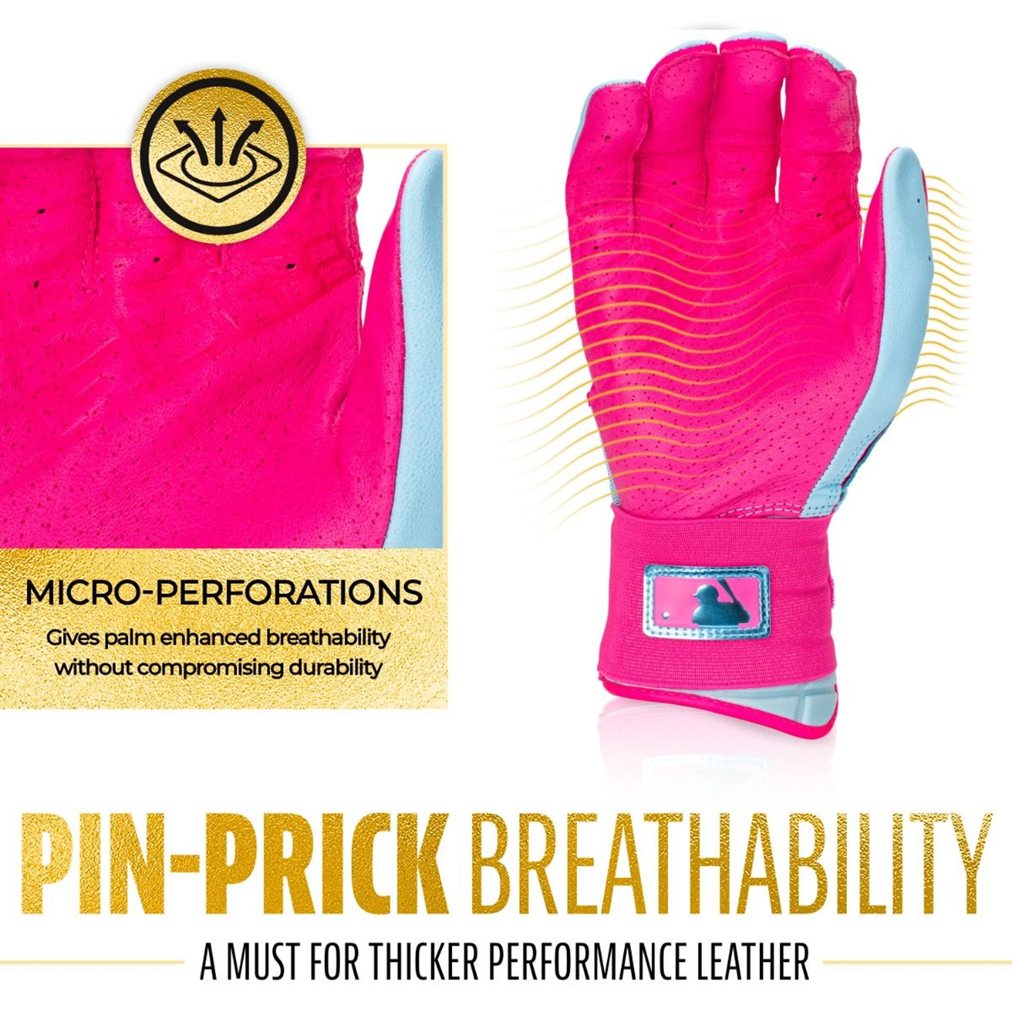 Gants De Frappe (batting) Franklin Powerstrap Infinite Series - Taille L Rose - Neuf