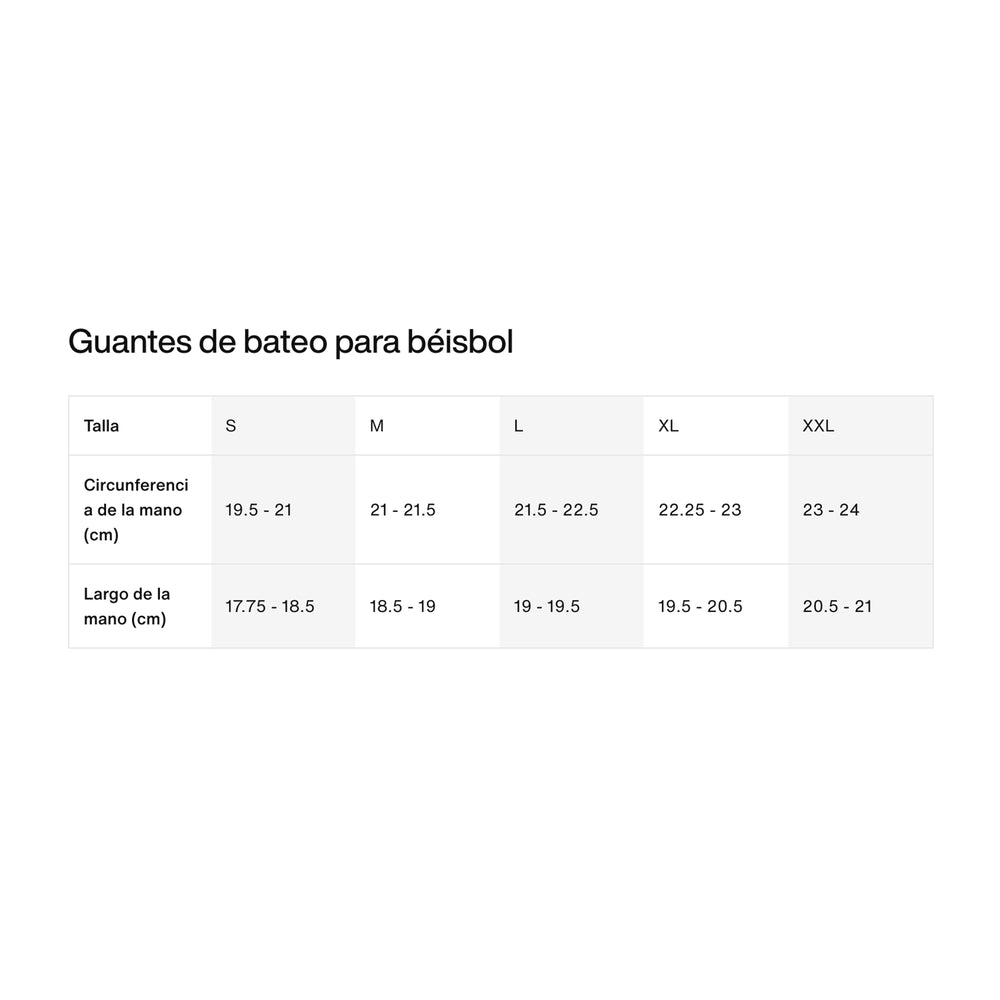 Guanteletas Beisbol Jordan Fly Select Negro ADULTO