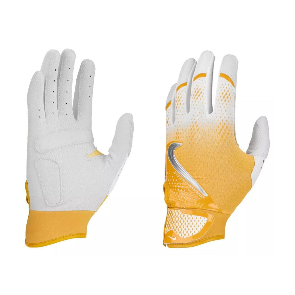 Guanteletas Beisbol Nike Hyperdiamond Select Blanco Amarillo DAMA
