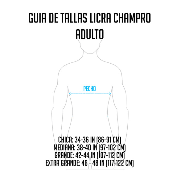 Licra de Compresión Pecho Champro CJ1A Sin Mangas Negro ADULTO