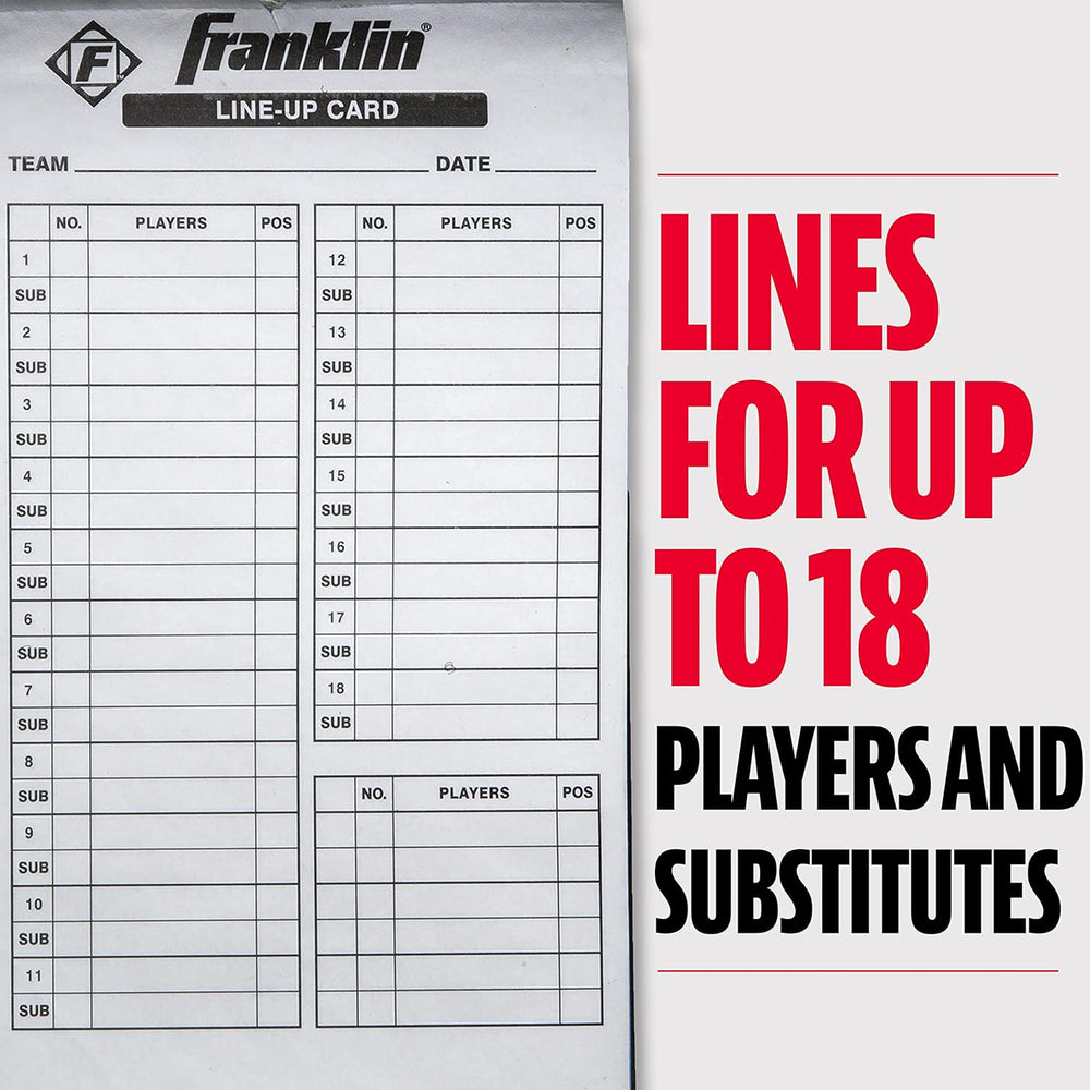 Line Up Alineacion Beisbol Softbol Franklin