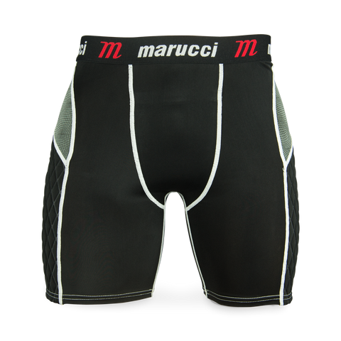 Sliding Short Beisbol Softbol Marucci Elite MASL Negro Con Concha Infantil
