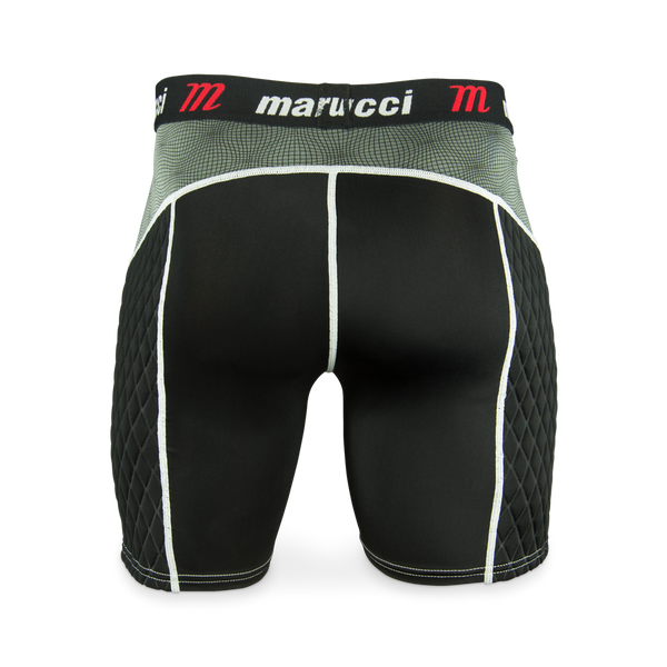Sliding Short Beisbol Softbol Marucci Elite MASL Negro Con Concha Infantil