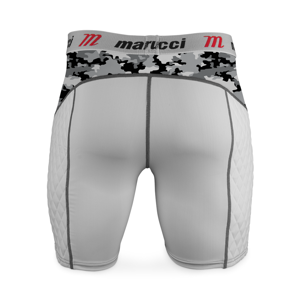 Sliding Short Beisbol Softbol Marucci Elite MASL Blanco Camu Con Concha Infantil