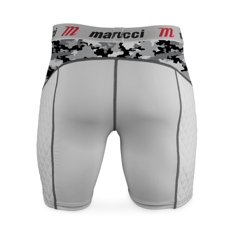 Sliding Short Beisbol Softbol Marucci Elite MASL Blanco Camu Con Concha Infantil